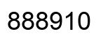 Number 888910 black image