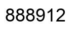 Number 888912 black image