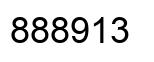 Number 888913 black image