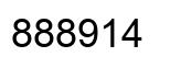 Number 888914 black image