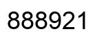 Number 888921 black image