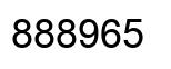 Number 888965 black image
