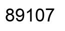 Number 89107 black image