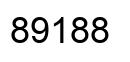 Number 89188 black image
