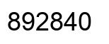 Número 892840 imagen negro