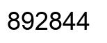 Número 892844 imagen negro