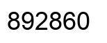 Number 892860 black image