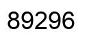 Número 89296 imagen negro