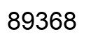 Número 89368 imagen negro