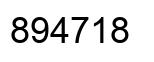 Número 894718 imagen negro