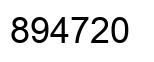 Número 894720 imagen negro