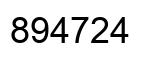 Number 894724 black image