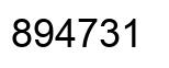 Número 894731 imagen negro