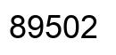 Número 89502 imagen negro