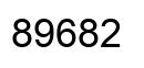 Número 89682 imagen negro