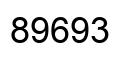 Number 89693 black image