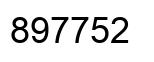 Number 897752 black image