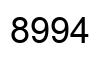 Number 8994 black image
