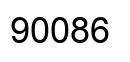 Number 90086 black image
