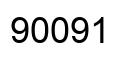 Number 90091 black image