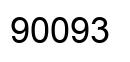 Number 90093 black image