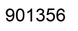 Number 901356 black image