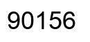 Number 90156 black image