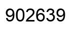 Número 902639 imagen negro