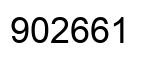 Number 902661 black image