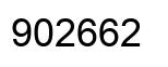 Number 902662 black image