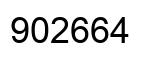 Number 902664 black image