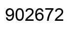 Número 902672 imagen negro