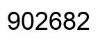 Number 902682 black image
