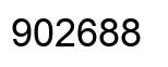 Number 902688 black image