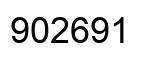 Number 902691 black image