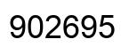 Number 902695 black image