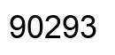 Number 90293 black image