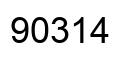 Número 90314 imagen negro