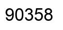 Number 90358 black image