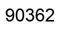 Number 90362 black image