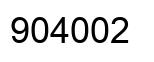 Número 904002 imagen negro