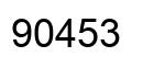 Número 90453 imagen negro