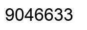 Number 9046633 black image