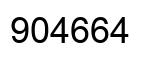 Number 904664 black image