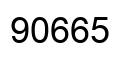 Número 90665 imagen negro