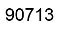 Número 90713 imagen negro