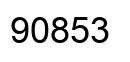 Number 90853 black image
