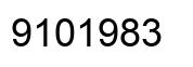 Number 9101983 black image