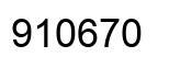 Number 910670 black image