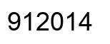 Number 912014 black image